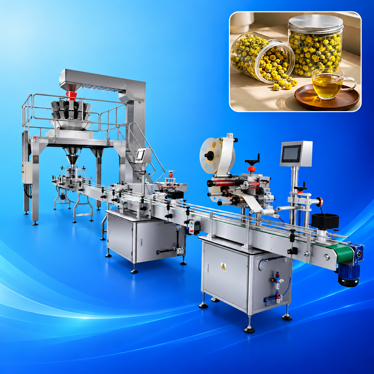 plastic can bottle filling machine for flower tea